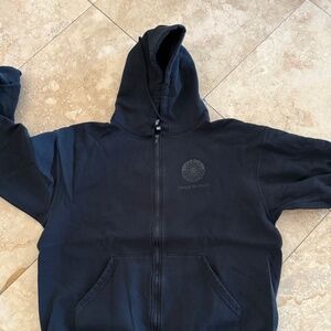 CIRQUE DU SOLEIL double logo black full zip hoodie